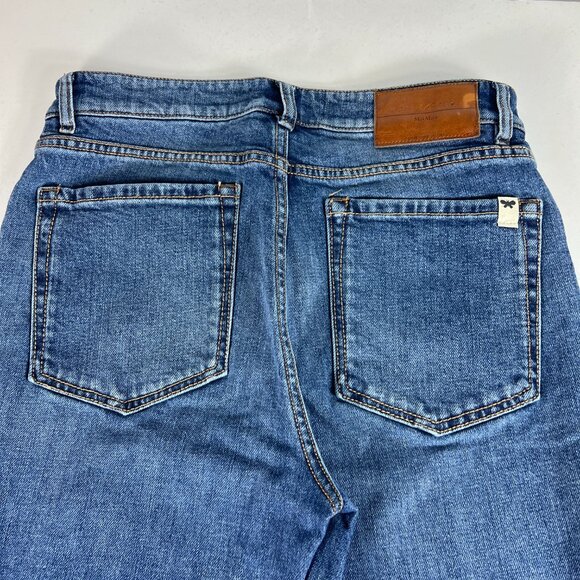 Max Mara Jeans Women's 29x29* Weekend Cropped Cigarette Skinny Blue Denim Tag 8 - Picture 9 of 16